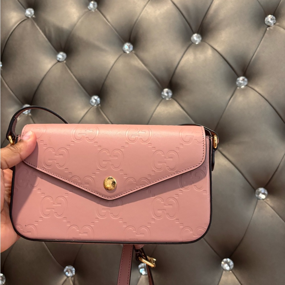 Gucci Pink Embossed Women's Bag